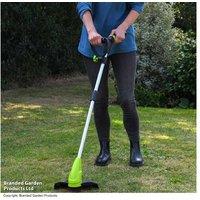 Cordless Grass Trimmer - 12V Lithium-Ion, Lightweight, Adjustable Handle