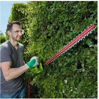 Powerful 600W Electric Hedge Trimmer with 61cm Dual-Action Blades & Ergonomic Grip