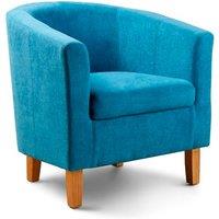 Fabric Tub Chair - Charcoal, Green, Red or Teal