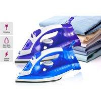 2600W Cordless And Corded Steam Iron - Purple Or Blue