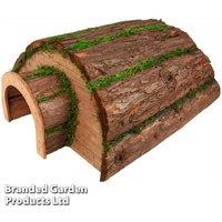 Premium Wooden Hedgehog Shelter - Camouflaged, Weather-Resistant, Wildlife Safe