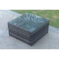 Square Rattan Coffee Table - Grey, Brown Or Black