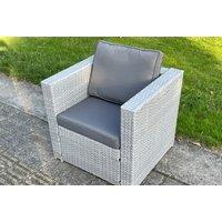 Rattan Grey Garden Armchair