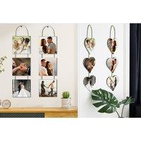 Personalised Three Hanging Panels - Hearts Or Squares