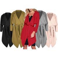 Belted Waterfall Jacket - 9 Colours & Uk Sizes 8-26