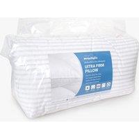 Ultra-Firm Non-Allergenic Pillows - Pair - Super Firm Spiral Fibre, Polycotton Cover, Supportive & Hypoallergenic