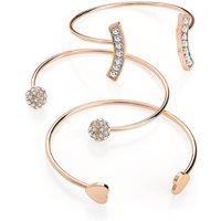 3Pc Adjustable Rose Gold Bangle Set