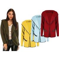 Hooded Cardigan Jacket - 14 Colours & Uk Sizes 8-26