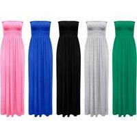 Strapless Bandeau Maxi Dress - Uk Sizes 8-24