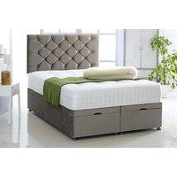 Chesterfield Divan Bed With Headboard - 6 Sizes & 8 Colours - Brown