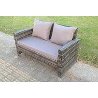 2-Seater Rattan Garden Sofa