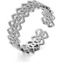 Adjustable Linked Hearts Ring - Suitable For Sizes K-T