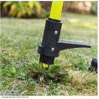 Long Handle Stainless Steel Weed Puller - Ergonomic, Lightweight, No-Bend Garden Tool (100cm)
