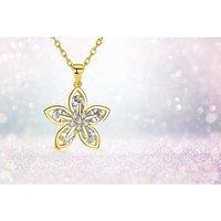 Golden Flower Crystal Necklace