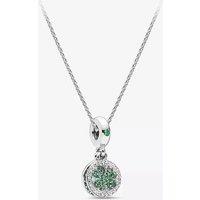 Lucky Four-Leaf Clover Charm Necklace - Silver
