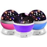 Moon & Star Galaxy Projector Light - 3 Colours