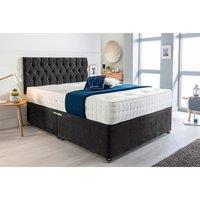Manhattan Bed Set W/ Memory Foam Mattress - Size, Colour & Storage Options - Black