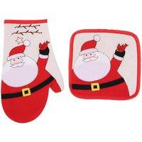 Christmas Oven Glove & Pot Holder Set
