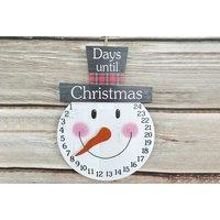 Christmas Wooden 24 Days Countdown Clocks