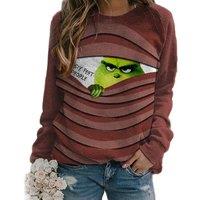 Printed Christmas Jumper - Red, Green or Grey