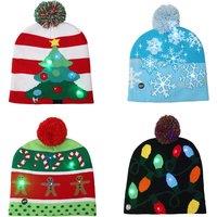 Led Christmas Beanie Hat - Buy 1 Or 2