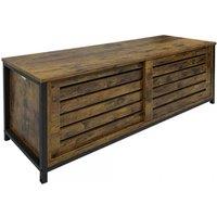 Industrial Style Tv Stand - Mdf & Steel, Storage, 110Cm, Modern Living Room Furniture