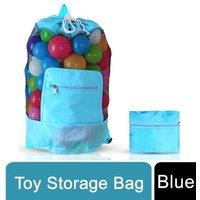 Doodle Toys Drawstring Fold Storage Bag - Blue