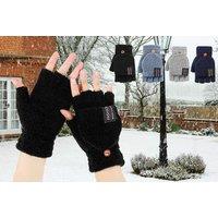 Usb Electric Double Sided Heated Gloves - 6 Colours - Black