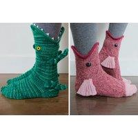 Novelty Eating Animal Socks - 4 Designs!