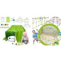 Kids' Fort Building Kit - 67Pcs, 88Pcs Or 156Pcs!