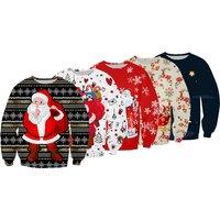 Men'S Crew Neck Christmas Jumper - 5 Colours