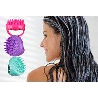 Silicone Shampoo Hairbrush - 6 Colours - Purple