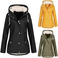 Women'S Windproof Jacket Hooded Coat - 3 Colours