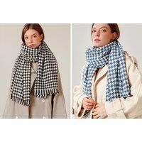 Faux Cashmere Dogtooth Scarf - 7 Colours!