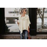 Women'S Asymmetric Wrap Shawl Top - 4 Colours