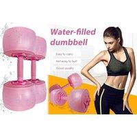 Portable Water Filled Fitness Dumbbells - Pink
