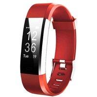 Aquarius IP67 Fitness Tracker - Heart Rate, Sleep & Step Counter, Waterproof, iOS/Android Compatible, 5-7 Day Battery - Bold Red