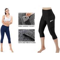 Women'S Three-Quarter Length Activewear Leggings - 5 Colours