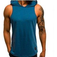 Breathable Sleeveless Workout Hoodie - Lightweight Gym Training Top, 5 Sizes, 7 Colours