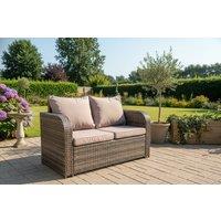 2-Seater Rattan Garden Sofa