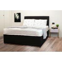 Charcoal Suede Divan Bed Set - Optional Drawers