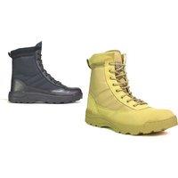 Men'S Army Work Boots - 2 Colours - Black