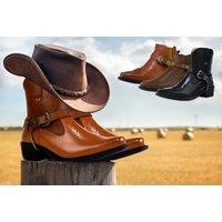 Mens' Cowboy Boots - 7 Sizes, 3 Styles & Colours!