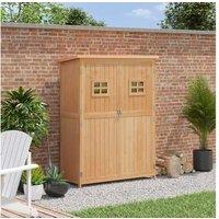 Outsunny Wooden Garden Storage Shed - Weatherproof & Durable