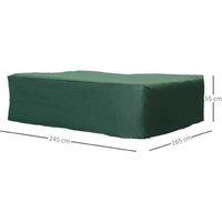 Outsunny Weather-Resistant Uv & Rain Shield Cover For Rattan Furniture
