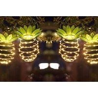 Hanging Pineapple Solar Lights - 1 Or 2Pcs!