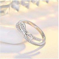 Adjustable Bow Ring - Silver