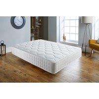 White Memory Foam Quilted Open Sprung Mattress - 6 Sizes!