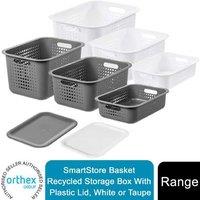 Orthex Storage Basket Set With Stackable Lid