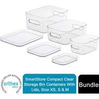 Orthex Compact Clear Storage Containers With Innovative Lids